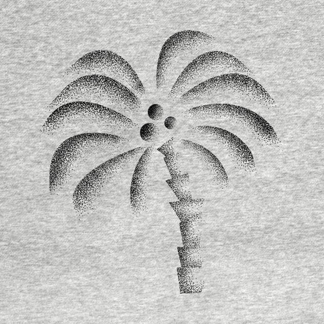 Pointillism palm tree by JDP Designs